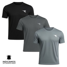Kit 3 Camisetas Diadora Small Logo Masculina