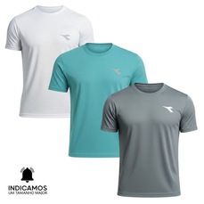 Kit 3 Camisetas Diadora Small Logo Masculina