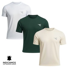 Kit 3 Camisetas Diadora Small Logo Masculina