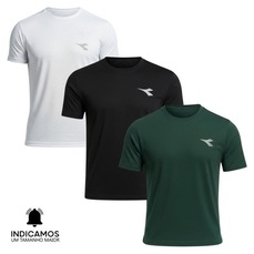 Kit 3 Camisetas Diadora Small Logo Masculina