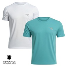 Kit 2 Camisetas Diadora Small Logo Masculina