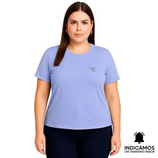 Camiseta Diadora Small Logo Plus Size Feminina