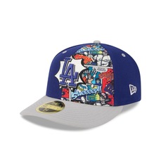 Boné New Era 59Fifty Low Profile Los Angeles Dodgers MLB Royal Masculino