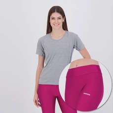Conjunto Camiseta com Bolso e Calça Legging Rainha Feminino