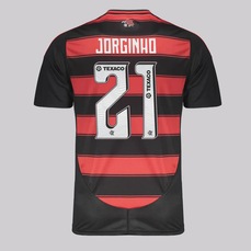 Camisa do Flamengo I 25/26 21 Jorginho adidas Masculina