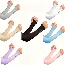 Kit Manguito Longo Térmico e Compressão Gold Sports Proteção Solar com 7 Pares - Adulto