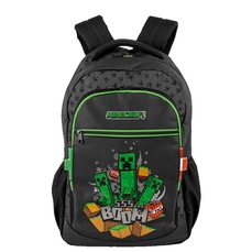 Mochila Sestini Grande 2 Compartimento Minecraft Icons Infantil