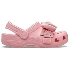 Sandália Crocs Classic Bow Clog K Powder - Infantil