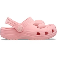Sandália Crocs Classic Velvet Bow Clog T Powder Infantil