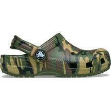 Sandália Crocs Classic Camouflage Clog T Army Infantil