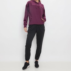 Blusão de Moletom com Capuz Champion Velour Blocked Feminino