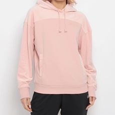 Blusão de Moletom com Capuz Champion Velour Blocked Feminino