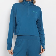 Blusão de Moletom Ziper 1/4 Champion Soft Touch Feminino