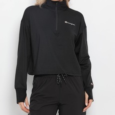 Blusão de Moletom Ziper 1/4 Champion Soft Touch Feminino