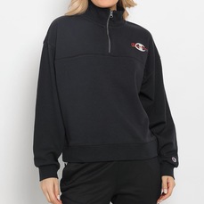 Blusão de Moletom Ziper 1/4 Champion Campus French Terry Feminino