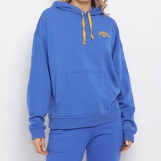 Blusão de Moletom Champion Relaxed Fleece Dye Crew Feminino