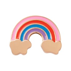 Jibbitz Crocs Arco-Íris Nuvem Dourada