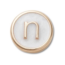 Jibbitz Crocs Letra N Pequena Perolizada