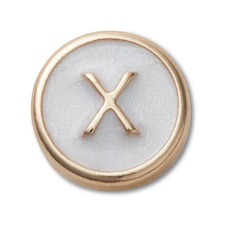 Jibbitz Crocs Letra X Pequena Perolizada