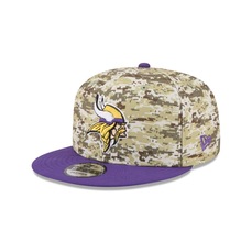 Boné New Era 9Fifty Minnesota Vikings NFL Salute Service 2025 Masculino