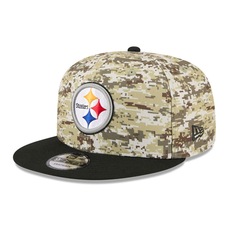 Boné New Era 9Fifty Pittsburgh Steelers NFL Salute Service 2025 Mascuino