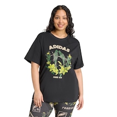 Camiseta adidas X FARM Plus Size Feminina