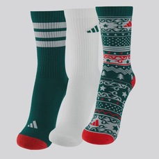 Kit Meia adidas GFX Cano Alto 3 Pares
