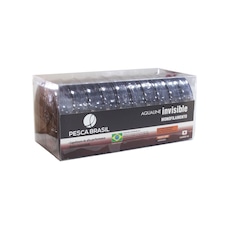 Linha de pesca monofilamento Aqualine Invisible Pesca Brasil 10 unidades