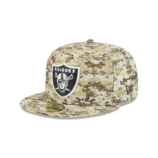 Boné New Era 59FIFTY Las Vegas Raiders NFL Salute Service 2025 Masculino
