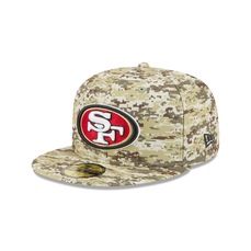 Boné New Era 59FIFTY San Francisco 49ers NFL Salute Service 2025 Masculino