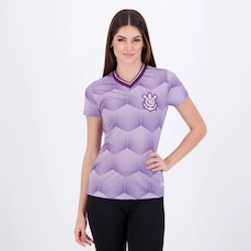 Camiseta Corinthians Coimbra Babylook Gola V Feminina