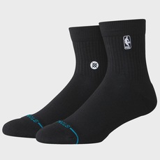 Meia Stance NBA Logoman St Quarter Black Importada Masculina