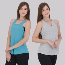 Camiseta Regata Area Bio Serena - 2 unidades - Feminina