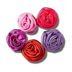 Kit Jibbitz Crocs Rosetas Escuras Pack 5 Peças