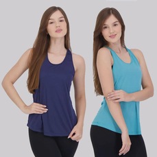 Camiseta Regata Area Bio com 2 unidades Feminina