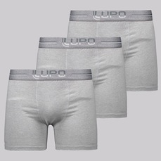 Kit de 3 Cuecas Boxer Lupo Anatomic Shape Masculina