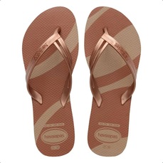 Chinelo Havaianas Elegance Print Metalizado Feminino