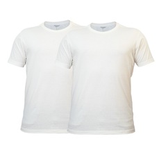 Kit 2 Camisetas Casuais Algodão Bordado Off White Dx Essentials - Masculino