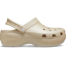 Sandália Crocs Classic Plataform Glitter Clog Feminina