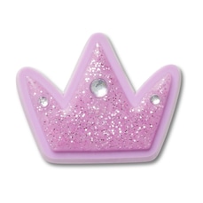 Jibbitz Crocs Coroa Roxa de Glitter