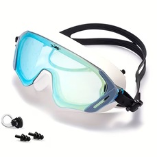 Kit Mascara de Natação Gold Sports Pacific Swin Polarizada 15.0 HD + Clip Nasal E Ear Plug