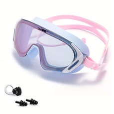 Kit Mascara de Natação Gold Sports Pacific Swin Polarizada 15.0 HD + Clip Nasal E Ear Plug