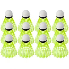 Kit Peteca de Badminton Gold Sports Nylon Amarelo 12 unidades