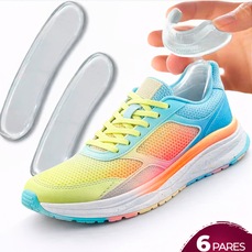 Kit Gold Sports Protetor De Gel Para Calcanhar-Tendão 6 Pares