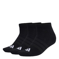Meia Cano Baixo com Amortecimento adidas Essentials Unissex - 3 Pares