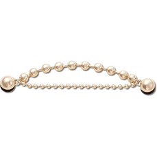 Jibbitz Crocs Corrente Dupla Dourada Cristais