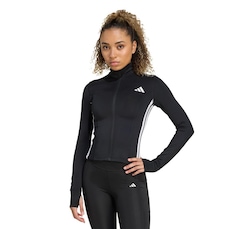 Imagem do produto Jaqueta Zíper Workout Essentials Três Listras adidas Feminino na posição 3 de 5