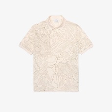 Imagem do produto Camisa Polo de Piqué Estampado em Modelagem Solta Lacoste Masculina na posição 19 de 2