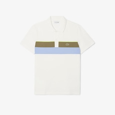 Camiseta Polo Lacoste em Mini-Piqué de Algodão com Stretch