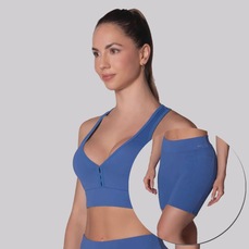 Imagem do produto Conjunto Top e Shorts com Bojo e Bolso Feminino Selene na posição 25 de 5